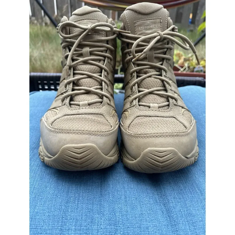 Merrell Men's Moab 3 Tactical Lightweight Leather Boot Dark Waterproof Size 12